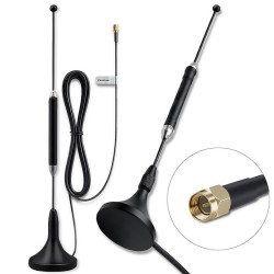 Antena 4G LTE Qoltec z podstawą magnetyczną | 5dBi | dookóln… | PartsPC.pl
