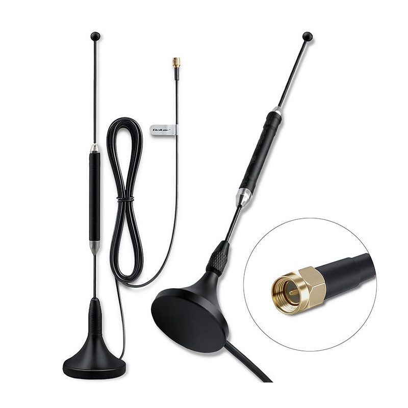 Antena 4G LTE Qoltec z podstawą magnetyczną | 5dBi | dookóln… | PartsPC.pl