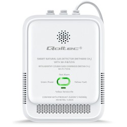 Qoltec Czujnik wycieku gazu ziemnego | detektor CH4 | NG | T… | PartsPC.pl