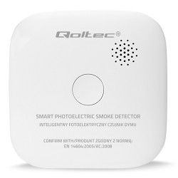Qoltec Bezprzewodowy czujnik dymu z baterią | alarm 85dB | L… | PartsPC.pl