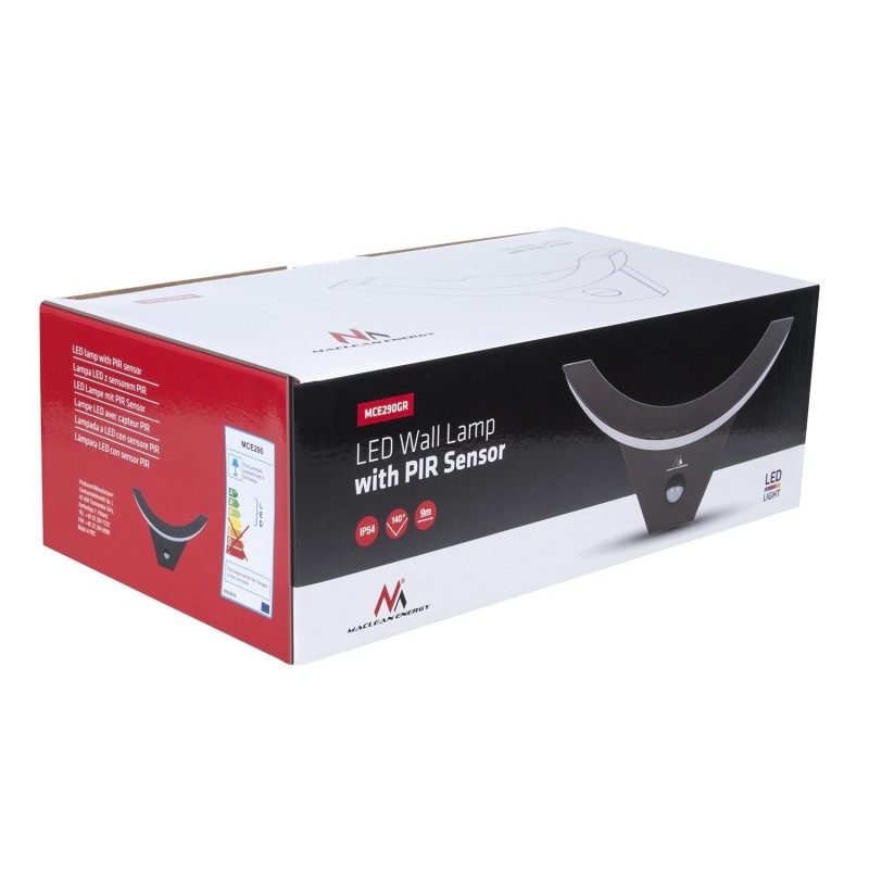 Lampa LED Maclean MCE290 GR z czujnikiem ruchu na podc... | PartsPC.pl