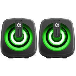 Defender Głośniki komputerowe J1 2.0 6W LED USB czarne