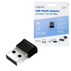 LogiLink Adapter bezprzewodowy USB WLAN, 11ac, 650Mbit | PartsPC.pl