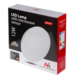 Lampa LED z czujnikiem Maclean MCE347, sufitowa, czujnik mikrofalowy