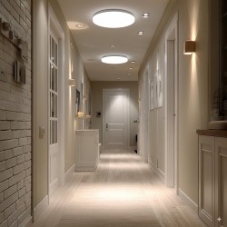 Lampa LED z czujnikiem Maclean MCE347, sufitowa, czujnik mikrofalowy