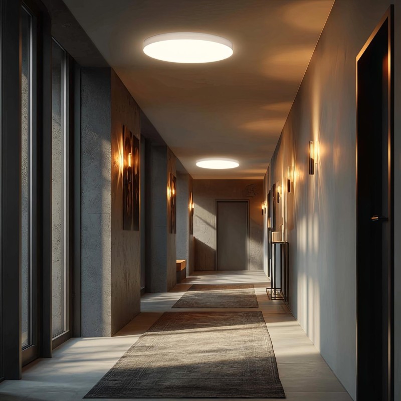 Lampa LED z czujnikiem Maclean MCE347, sufitowa, czujnik mikrofalowy