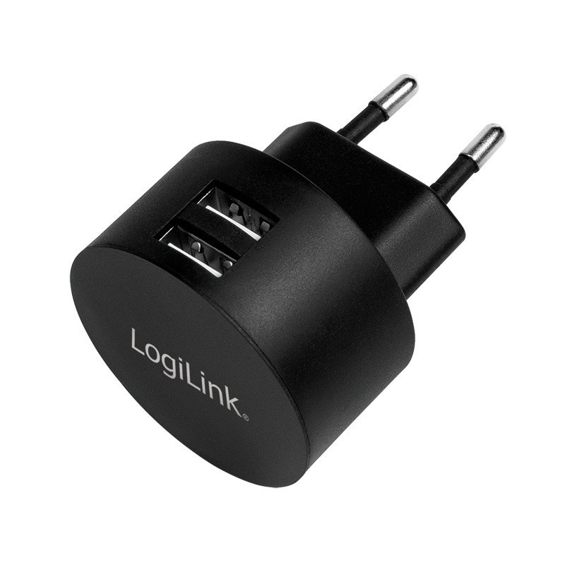 Ładowarka sieciowa LogiLink PA0218 USB 10,5 W, okrągła, 2x U… | PartsPC.pl