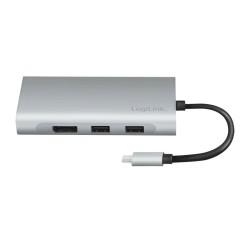 LogiLink Stacja dokująca USB3.2 ,USB-C, 8-portow, PD | PartsPC.pl