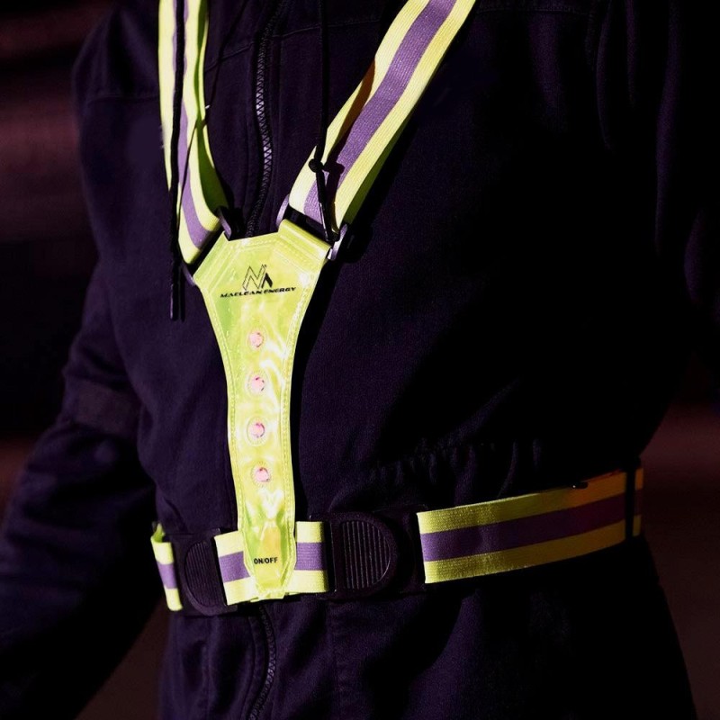 Szelki LED dla biegaczy, rowerzystów Maclean MCE425 | PartsPC.pl