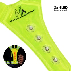 Szelki LED dla biegaczy, rowerzystów Maclean MCE425 | PartsPC.pl