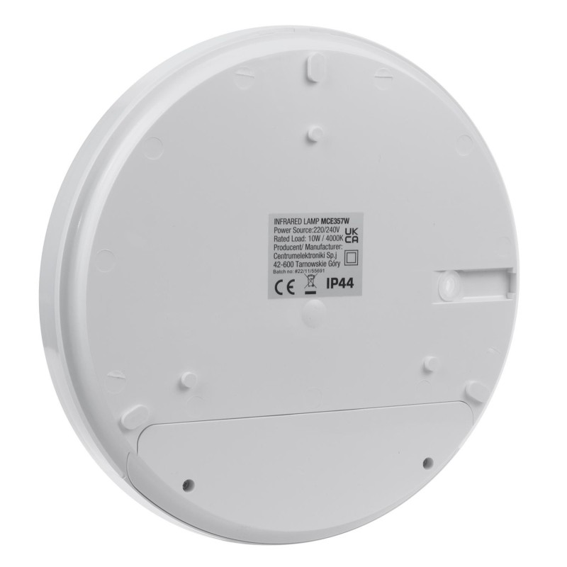 Lampa LED z czujnikiem ruchu Maclean MCE357 W, na podczerwień, kolor biały,