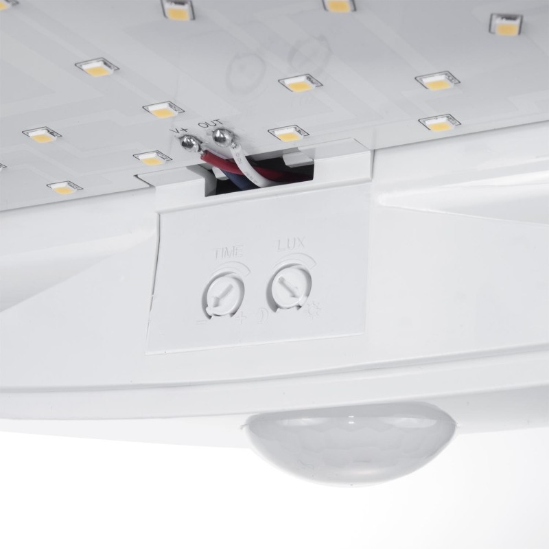 Lampa LED z czujnikiem ruchu Maclean MCE357 W, na podczerwień, kolor biały,