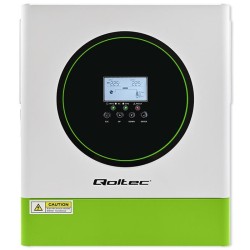 Inwerter solarny Qoltec hybrydowy Off-Grid 3500W | 100A | 24… | PartsPC.pl