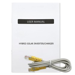 Inwerter solarny Qoltec hybrydowy Off-Grid 3500W | 100A | 24… | PartsPC.pl