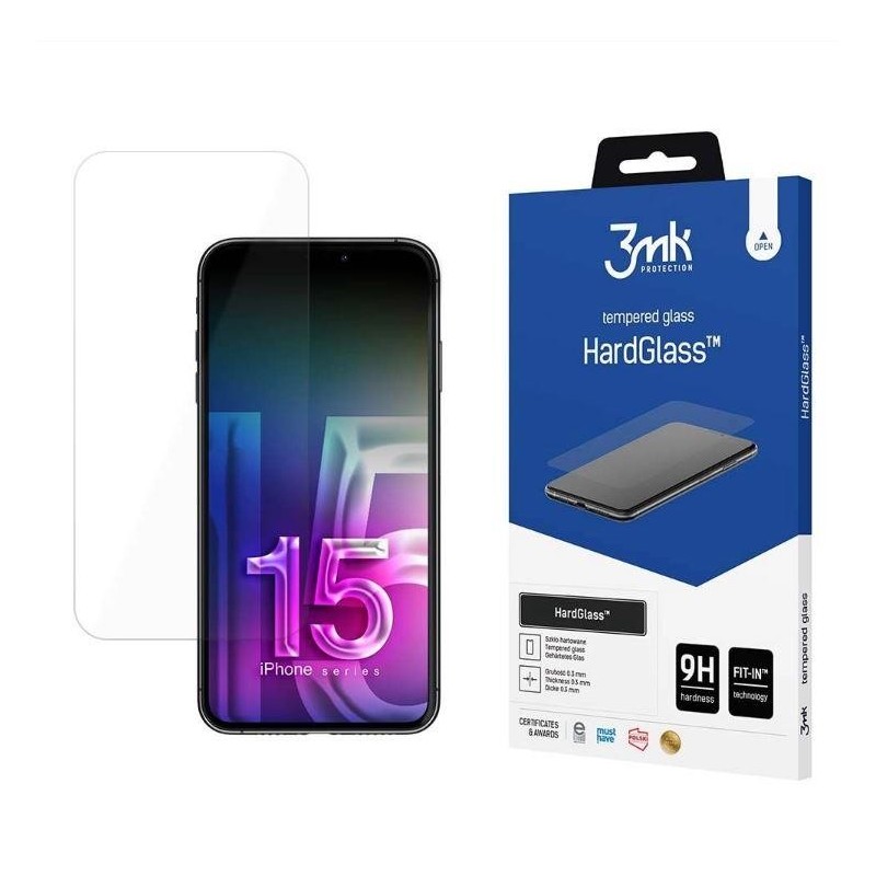 Szkło hartowane do Apple iPhone 15 Pro - 3mk HardGlass