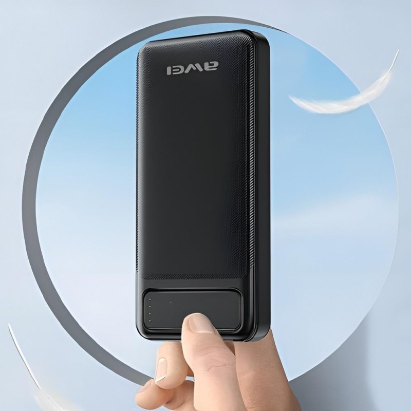 Powerbank Awei P5K 10000mAh 2xUSB 2,1A czarny | PartsPC.pl