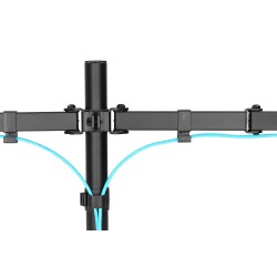 Uchwyt biurkowy podwójny (zacisk) DIGITUS 2xLCD max. 32"max.… | PartsPC.pl