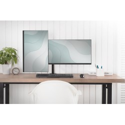 Uchwyt biurkowy podwójny (zacisk) DIGITUS 2xLCD max. 32"max.… | PartsPC.pl
