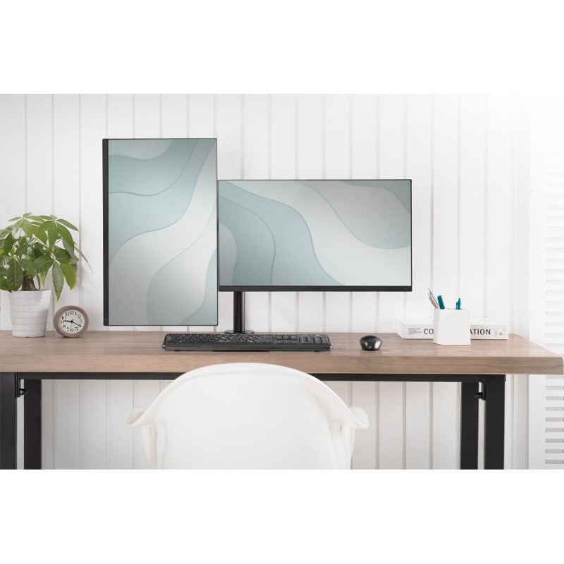 Uchwyt biurkowy podwójny (zacisk) DIGITUS 2xLCD max. 32"max.… | PartsPC.pl