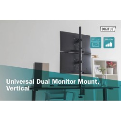 Uchwyt biurkowy DIGITUS pionowy 2xLCD max. 32" 8kg, zaciskow… | PartsPC.pl