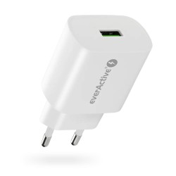Ładowarka sieciowa everActive SC-250Q 1x USB QC3.0 18W | PartsPC.pl