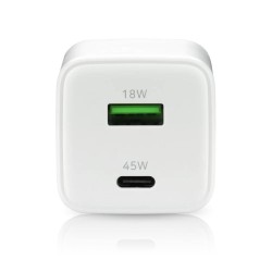 Ładowarka sieciowa everActive GaN SC-450Q 1x USB, 1x USB-C P… | PartsPC.pl