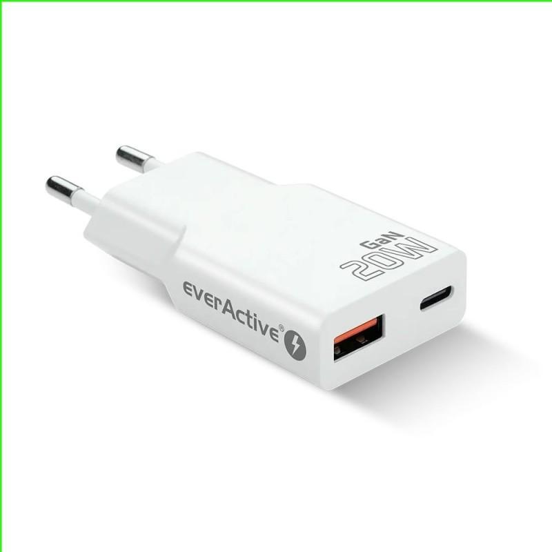 Ładowarka sieciowa everActive GaN SUPER SLIM SC-340Q QC3.0 U… | PartsPC.pl