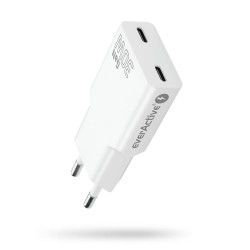 Ładowarka sieciowa everActive GaN SUPER SLIM SC-385Q QC4+ 2x… | PartsPC.pl