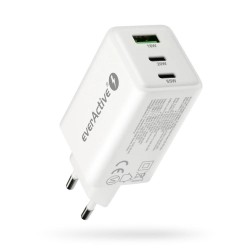Ładowarka sieciowa everActive GaN SC-655Q 1x USB, 2x USB-C P… | PartsPC.pl