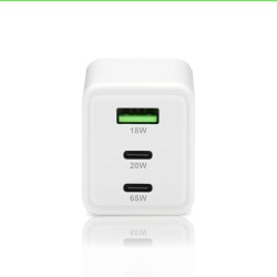 Ładowarka sieciowa everActive GaN SC-655Q 1x USB, 2x USB-C P… | PartsPC.pl