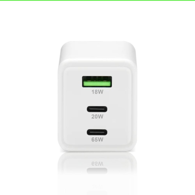 Ładowarka sieciowa everActive GaN SC-655Q 1x USB, 2x USB-C P… | PartsPC.pl