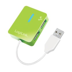 LogiLink HUB USB 2.0 4-portowy Smile - zielony | PartsPC.pl