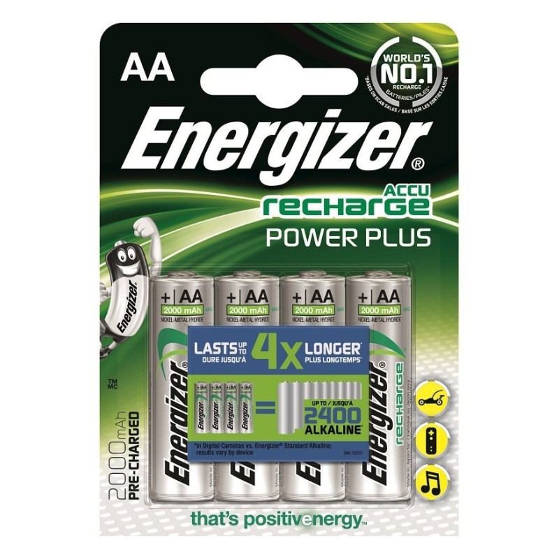 Akumulatorki AA / R6 Energizer Ni-MH 2000mAh - 4 sztuki | PartsPC.pl