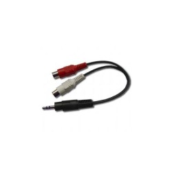 Gembird Kabel MINIJACK/2xRCA(Cinch) M/F 20cm | PartsPC.pl