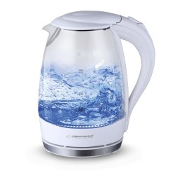 Czajnik szklany Esperanza "Salto angel" 1,7L biały | PartsPC.pl