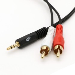 TB Kabel 3,5mm Mini Jack - 2x RCA M/M (chinch) 1,5m | PartsPC.pl