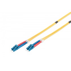 Digitus Patchcord FO SM 09/125 OS2 LC-LC duplex 1m Żółty | PartsPC.pl