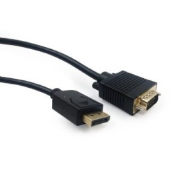 Gembird Kabel DisplayPort VGA 1.8m czarny | PartsPC.pl