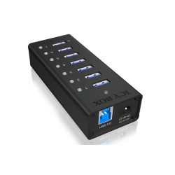 IcyBox IB-AC618 Aktywny 7-portowy Hub | PartsPC.pl