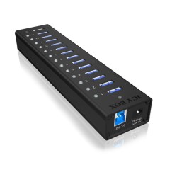 IcyBox IB-AC6113 aktywny HUB/Aluminium | PartsPC.pl