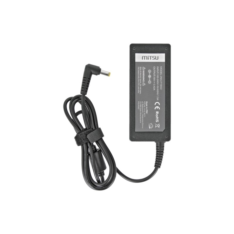 Zasilacz sieciowy Mitsu 19V 3.42A (5.5x2.5) 65W do notebooka… | PartsPC.pl