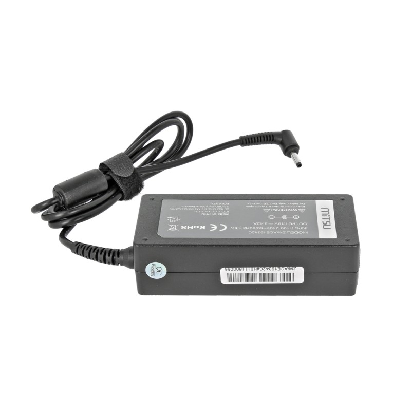 Zasilacz sieciowy Mitsu 19V 3.42A (3.0x1.1) 65W do notebooka… | PartsPC.pl