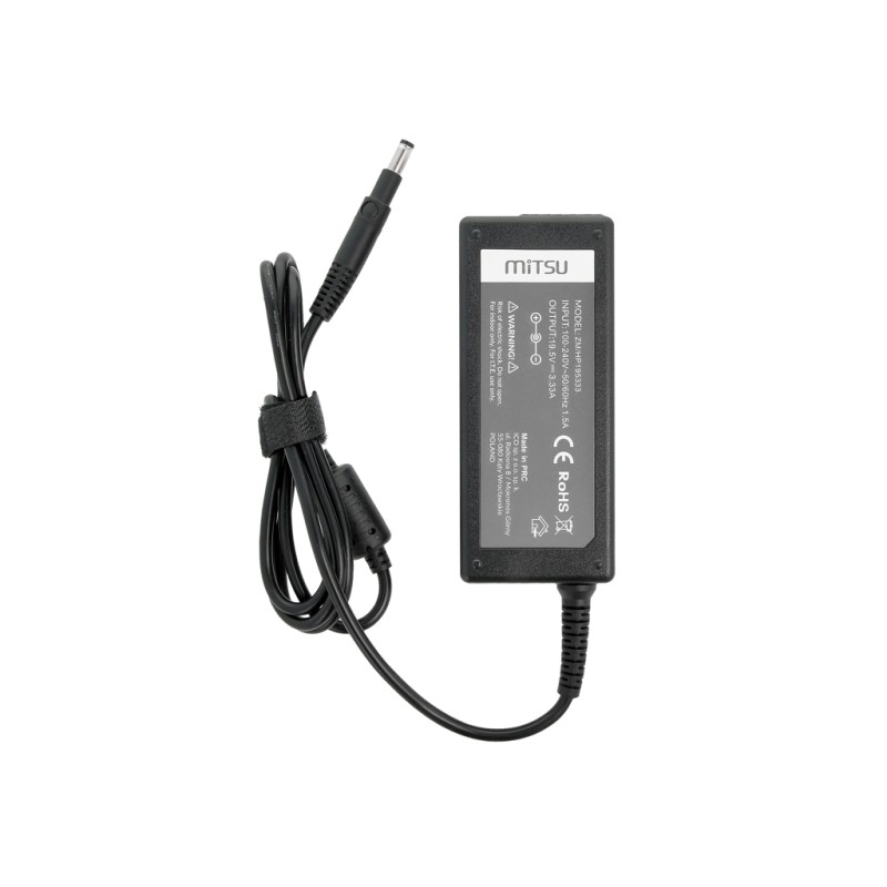 Zasilacz sieciowy Mitsu 19.5V 3.33A (4.8x1.7) 65W do n... | PartsPC.pl