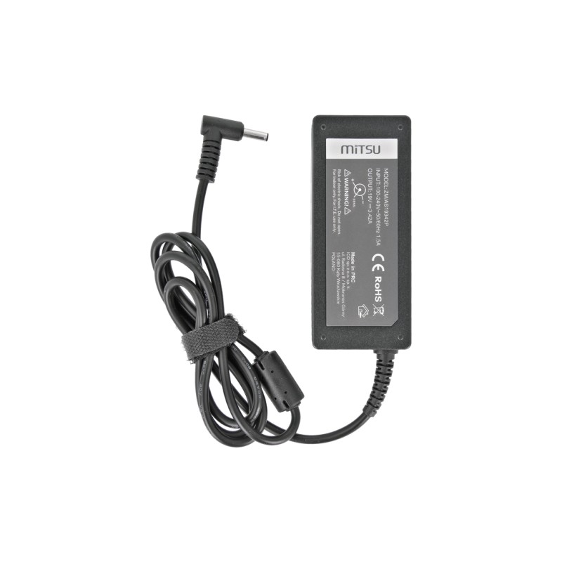 Zasilacz sieciowy Mitsu 19V 3.42A (4.5x3.0 pin) 65W do noteb… | PartsPC.pl