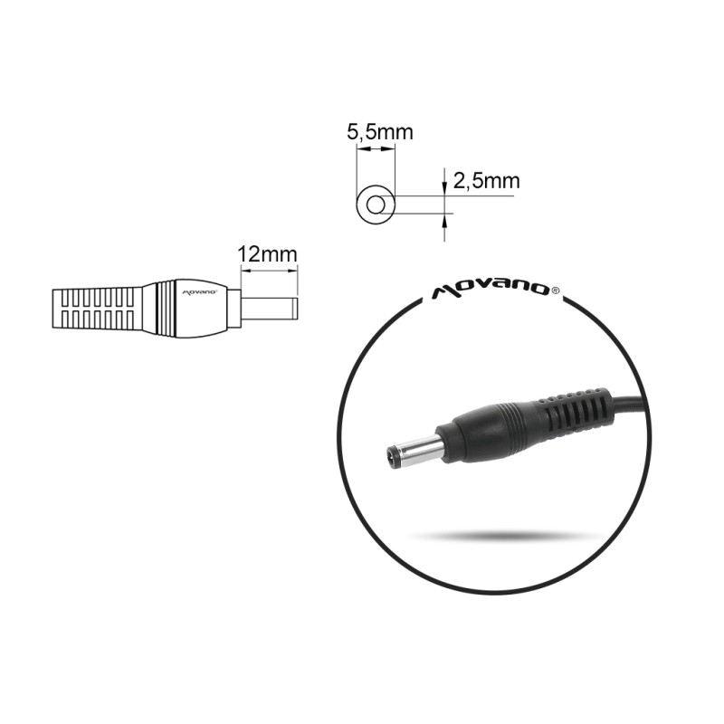 Zasilacz sieciowy Mitsu 19v 6.3a (5.5x2.5) 120W do not... | PartsPC.pl