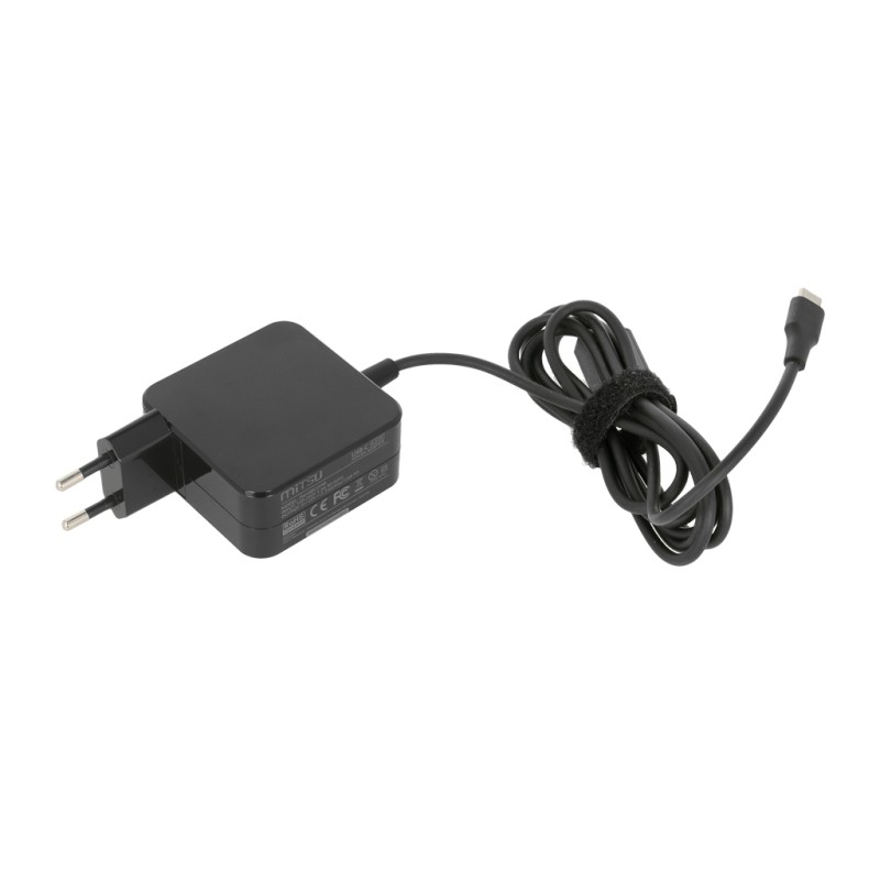 Zasilacz sieciowy Mitsu 45W USB-C, USBC, 5-20V, 2-3A (black)… | PartsPC.pl