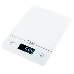 Waga kuchenna Adler AD 3170 do 15kg biała | PartsPC.pl