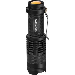 Latarka Defender FL-10, XP-E, 3 tryby, metalowa obudowa | PartsPC.pl