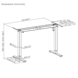 Ergo Office Biurko elektryczne ER-400W, regulacja | PartsPC.pl