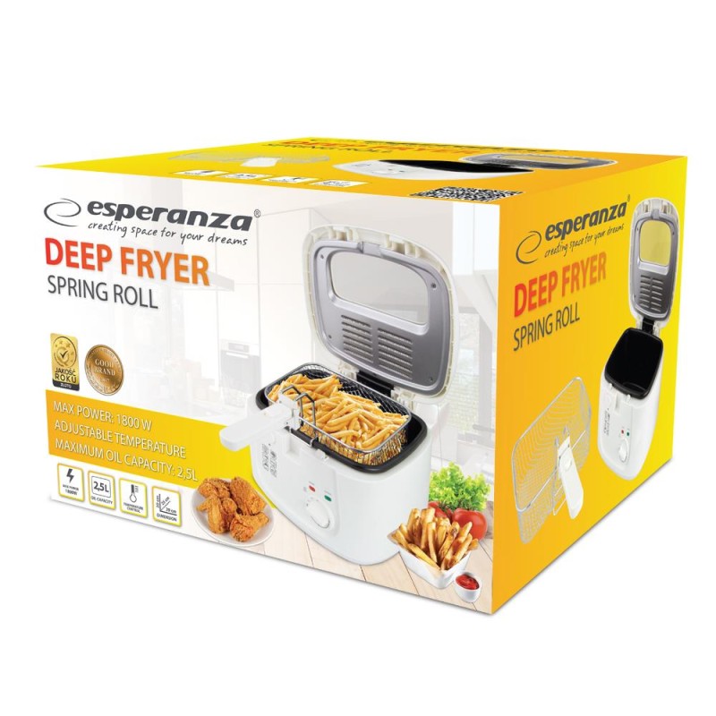 Frytkownica Esperanza Spring Roll 2,5 l EKG012 | PartsPC.pl